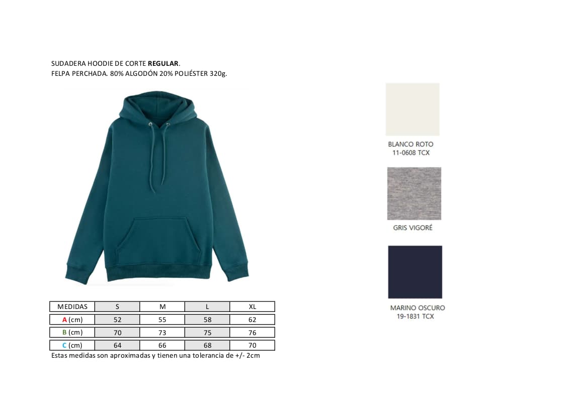 Hoodie Regular. Proveedor de blanks Premium